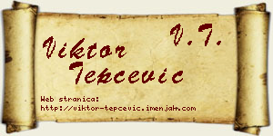 Viktor Tepčević vizit kartica